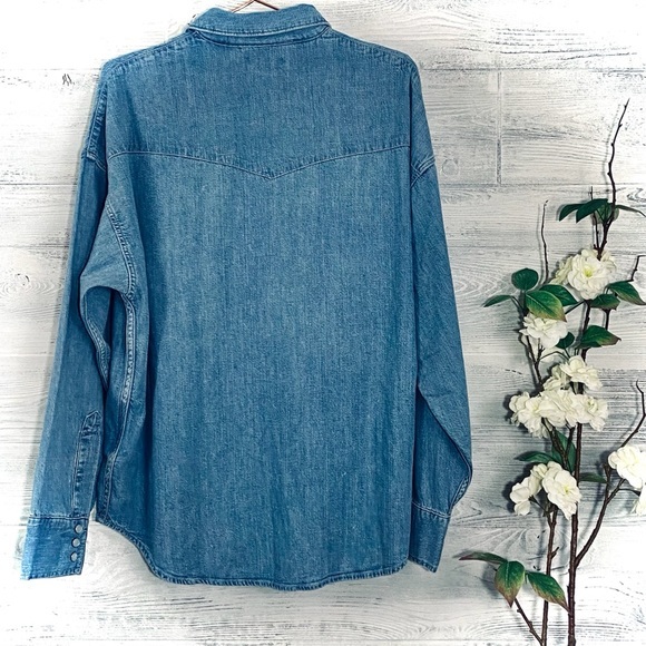 Levi’s Made & Crafted Denim Shirt Pearl Snap - Picture 8 of 14